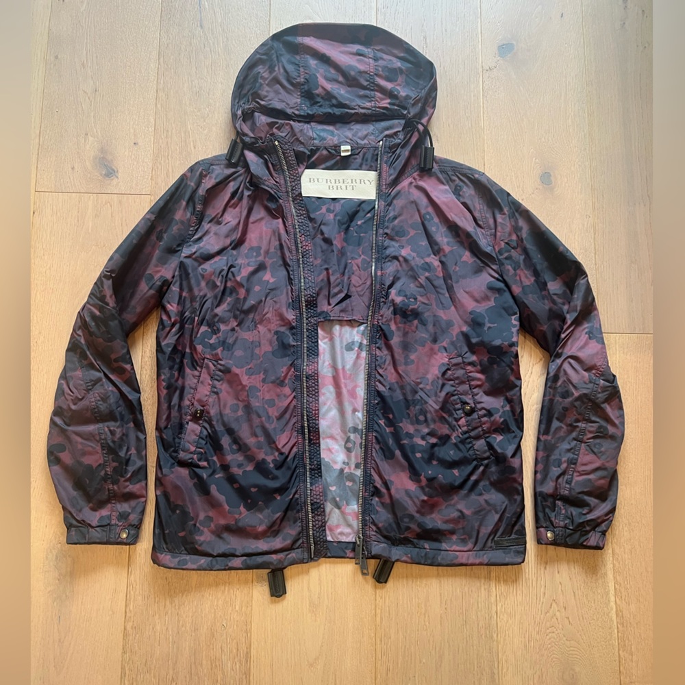 Burberry Brit Patterned rain jacket size large